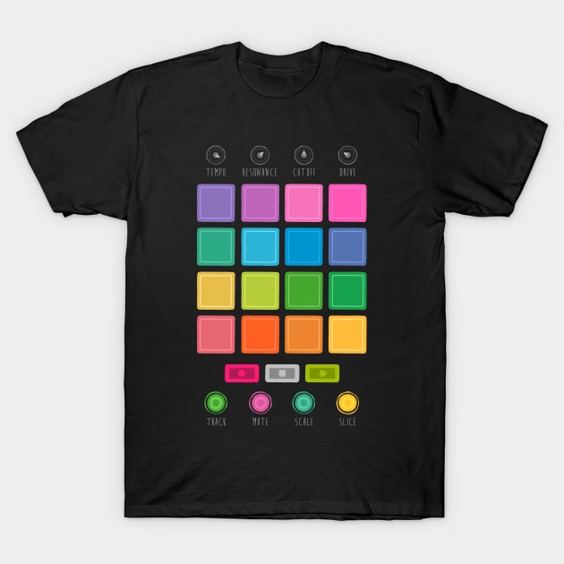 Dj Electronic Dance Music Mixer T-Shirt by Dellan